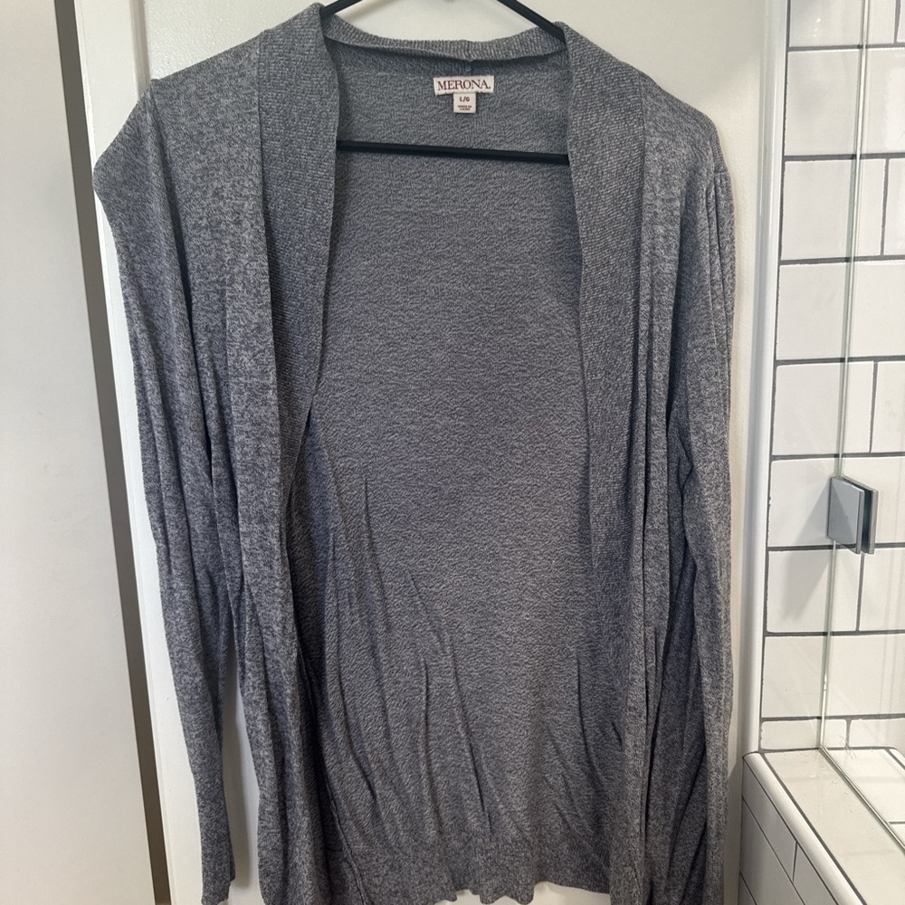 Merona Women's Heather Gray Cardigan